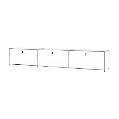 Modular Metal Frame TV Stand Entertainment Center with Storage Image - 13