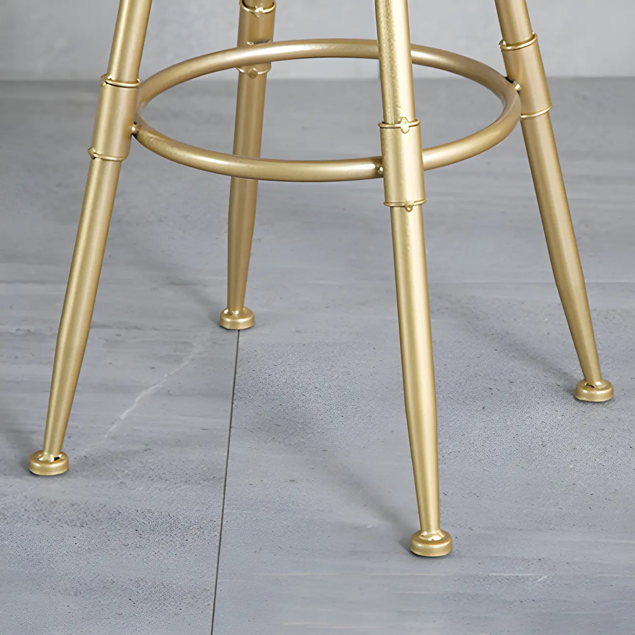 Luxurious Metal Swivel Bar Stools with Backrest for Home Bar Image - 17 | homeyfad
