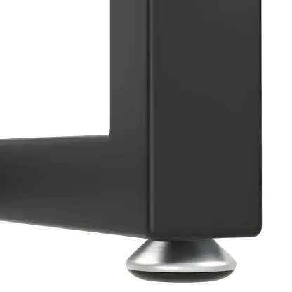 Modern Brown Wooden Iron Trestle Base Bar Table Image - 8