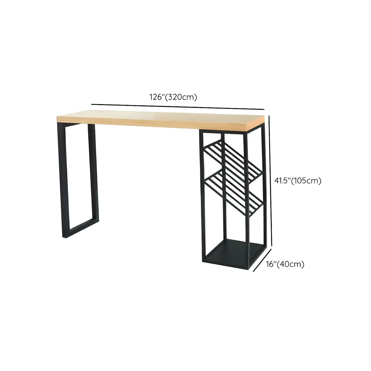 Modern Natural Pine Wood Wine Rack Bar Tables Image - 18