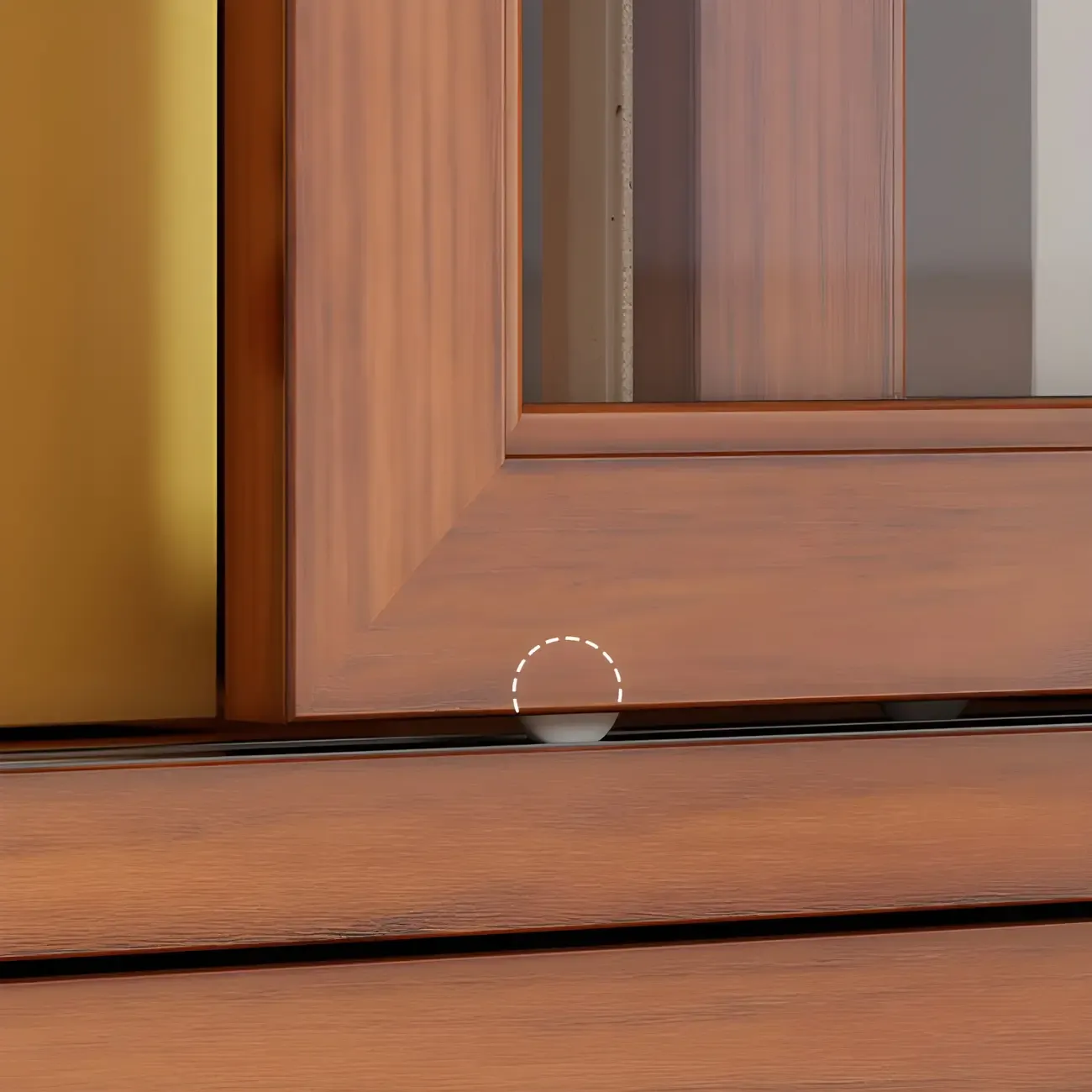 Adjustable Wood Glass Display Cabinet with Sliding Doors Image - 15