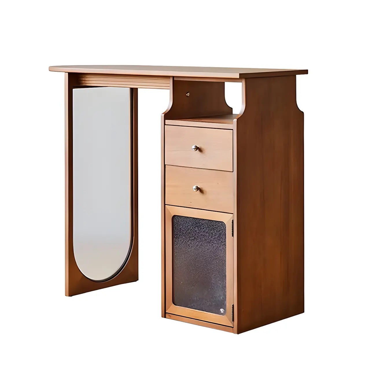 Free Form Brown Wooden Storage Bar Tables for Living Room Image - 5 | homeyfad