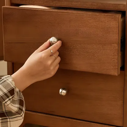 Free Form Brown Wooden Storage Bar Tables for Living Room Image - 8