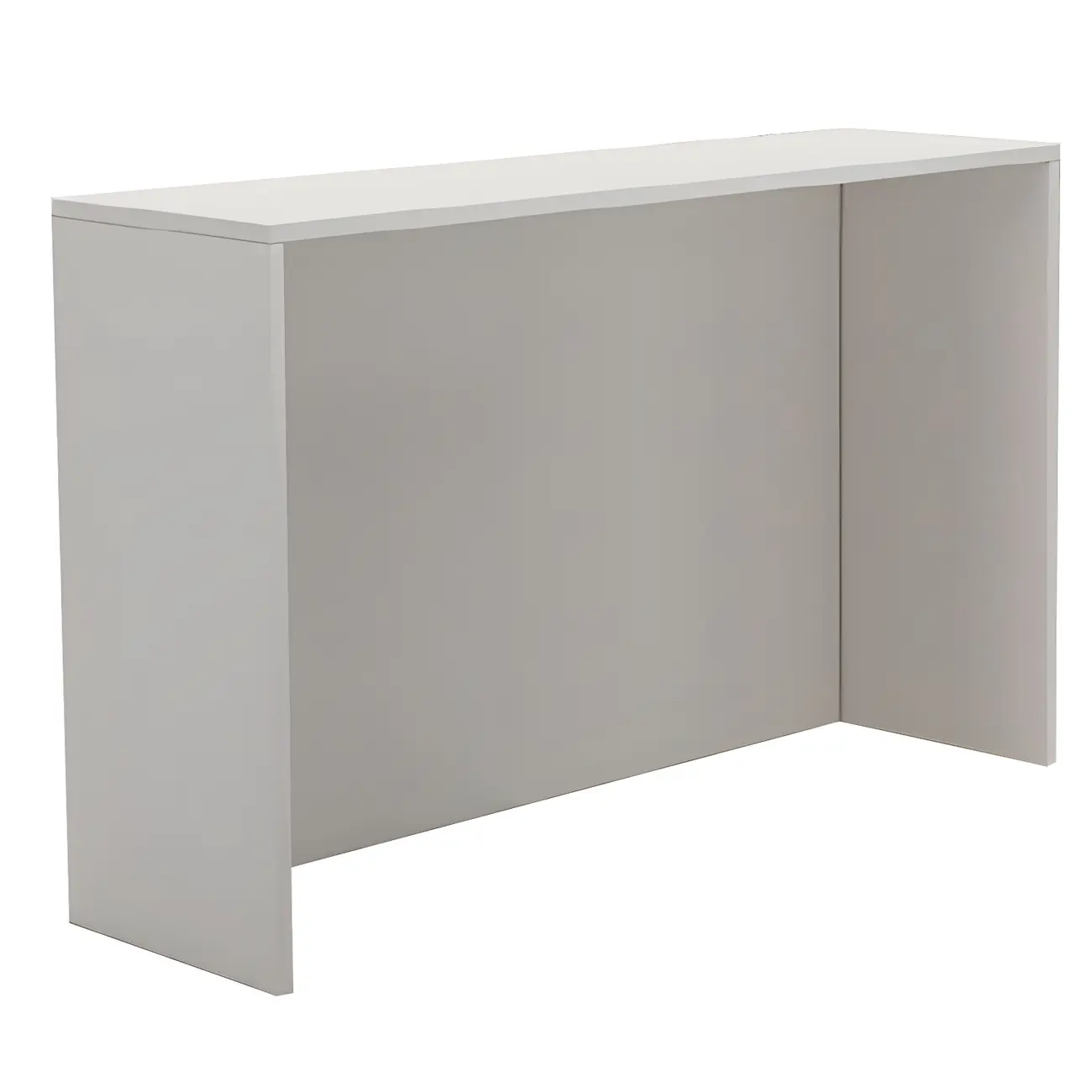 Living Room White Rectangular Wood Long Bar Table Image - 6 | homeyfad