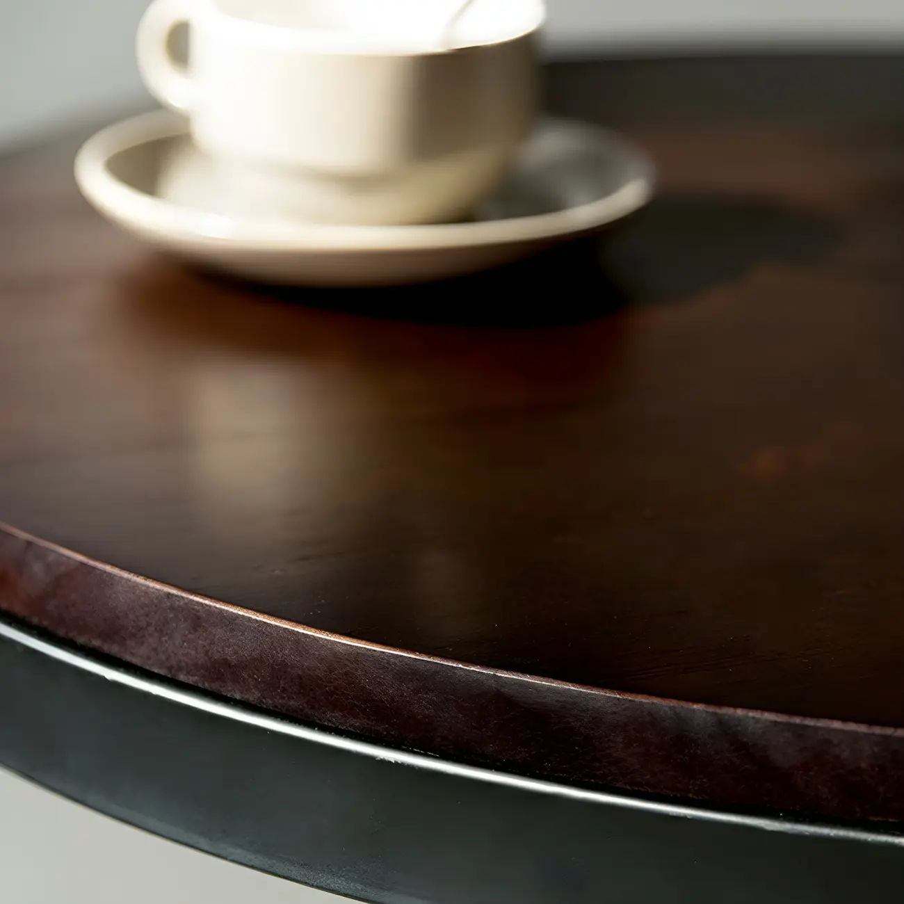 Industrial Brown Wooden Metal Adjustable Bar Tables Image - 9 | homeyfad