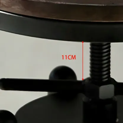 Industrial Brown Wooden Metal Adjustable Bar Tables Image - 10