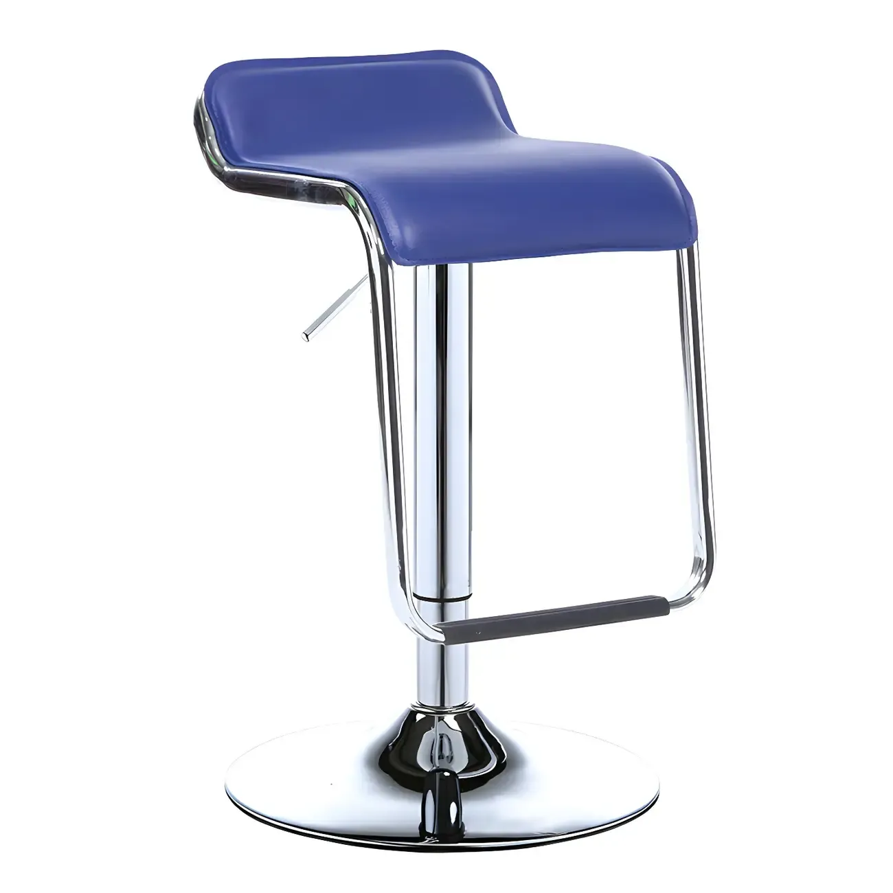 Contemporary Metal Adjustable Swivel Bar Stools for Dining Room Image - 4