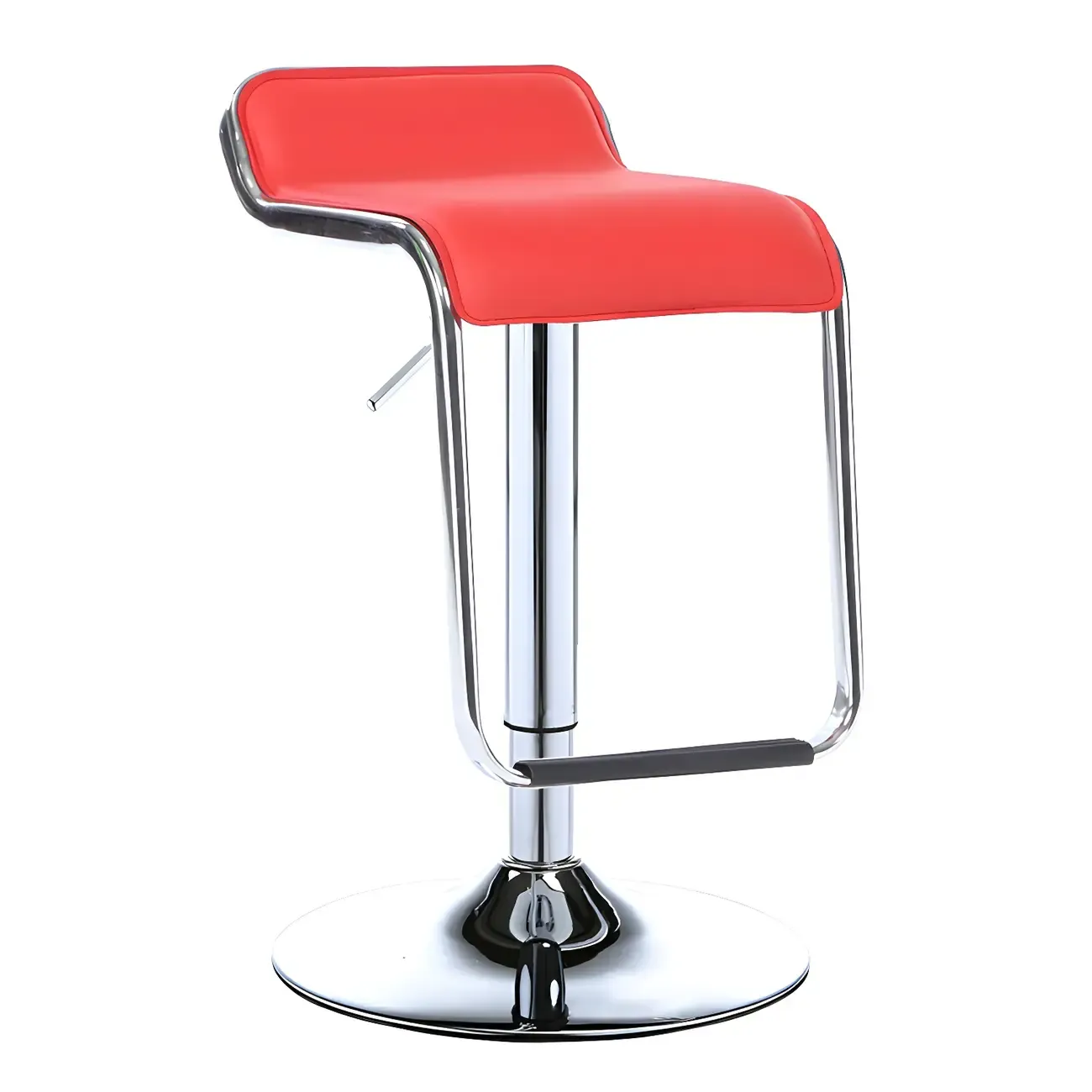 Contemporary Metal Adjustable Swivel Bar Stools for Dining Room Image - 6