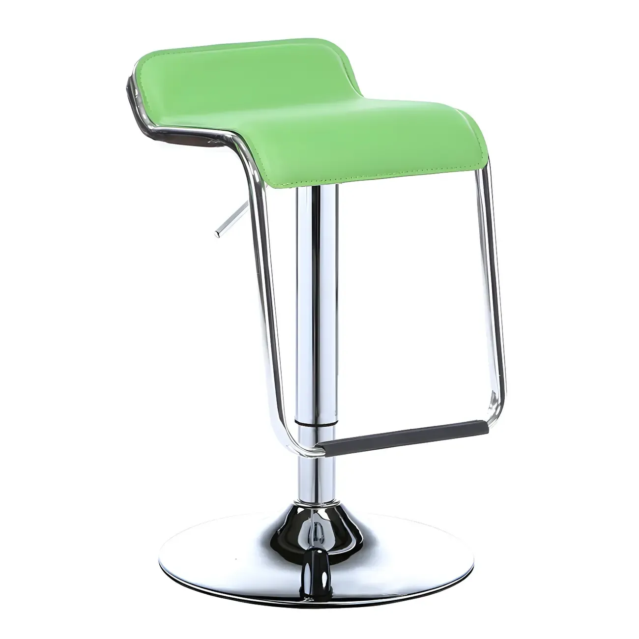 Contemporary Metal Adjustable Swivel Bar Stools for Dining Room Image - 8