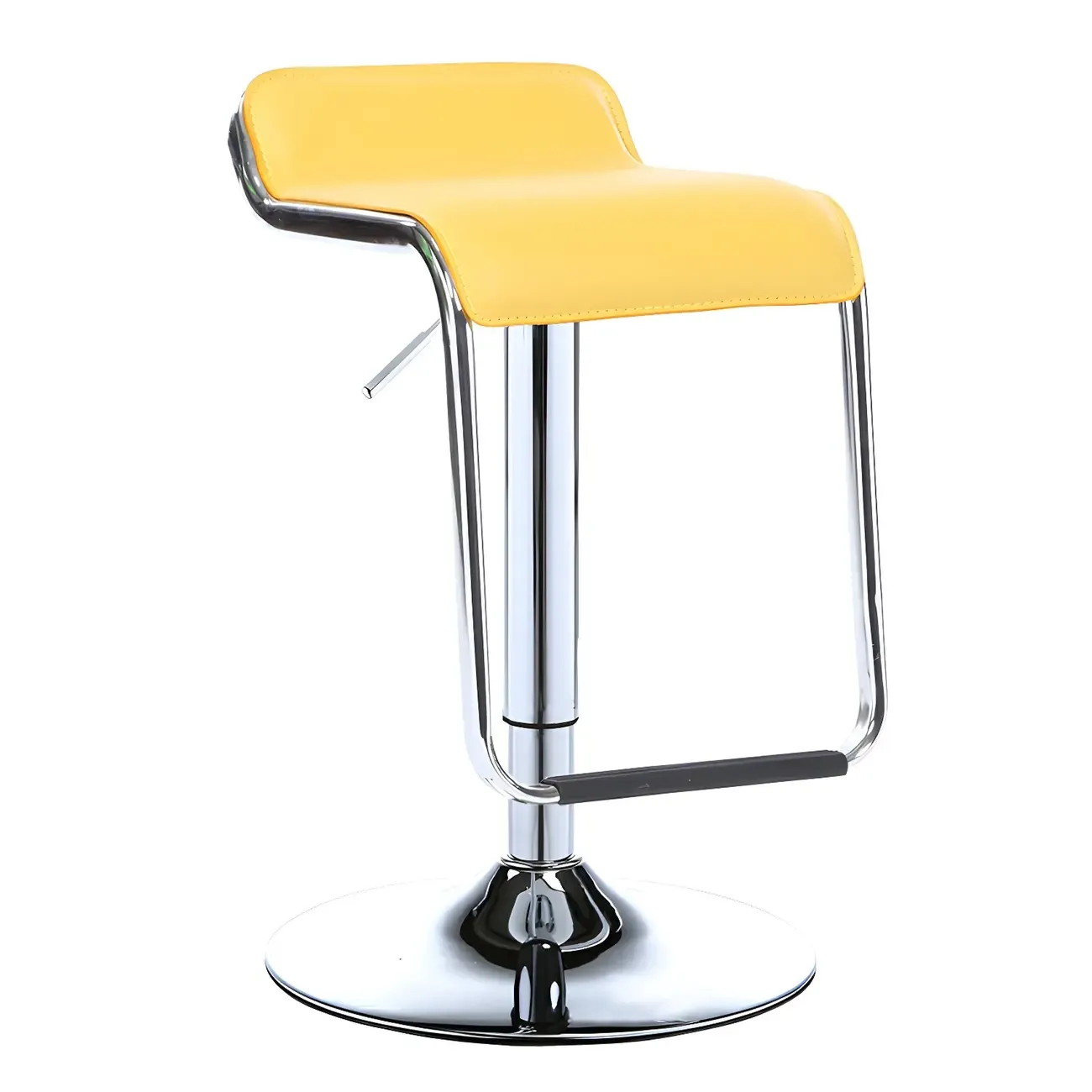 Contemporary Metal Adjustable Swivel Bar Stools for Dining Room Image - 9