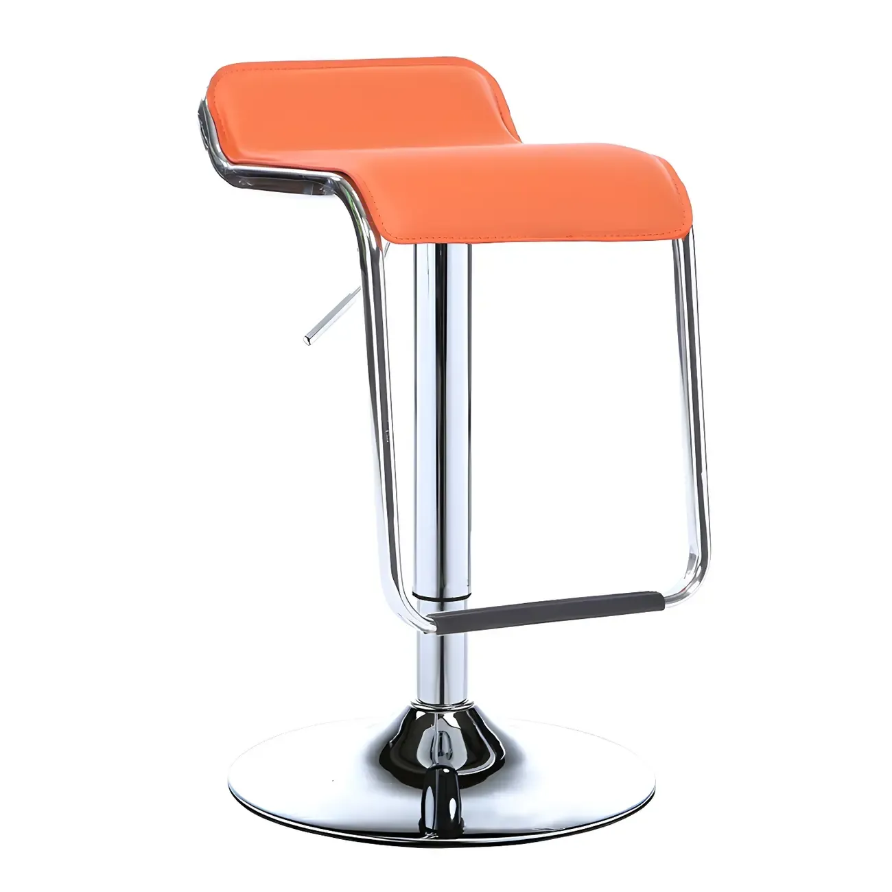Contemporary Metal Adjustable Swivel Bar Stools for Dining Room Image - 12