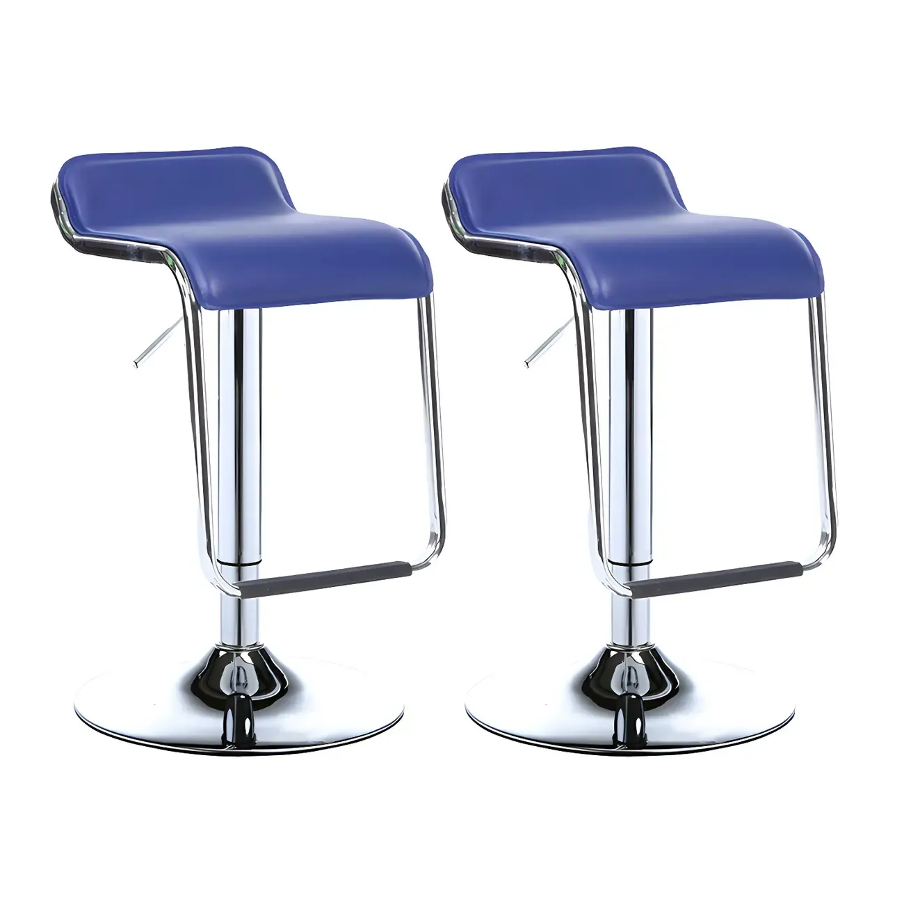 Contemporary Metal Adjustable Swivel Bar Stools for Dining Room Image - 18