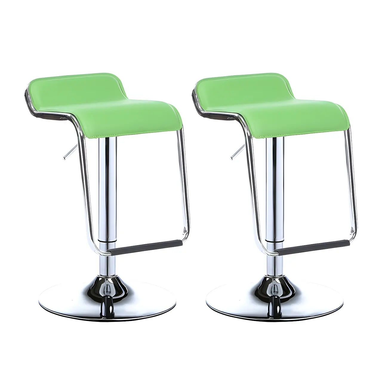 Contemporary Metal Adjustable Swivel Bar Stools for Dining Room Image - 27 | homeyfad