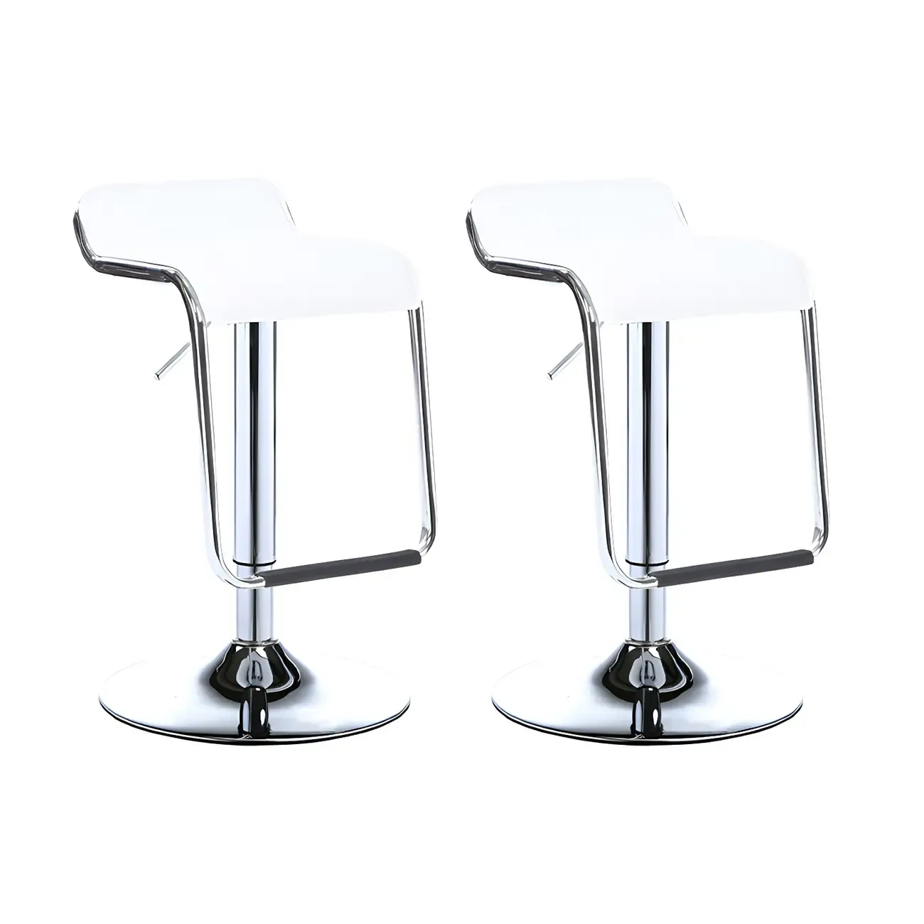 Contemporary Metal Adjustable Swivel Bar Stools for Dining Room Image - 29