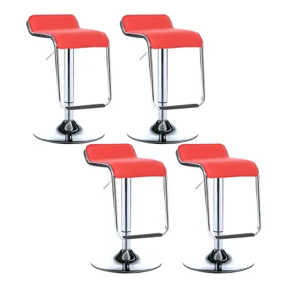 Contemporary Metal Adjustable Swivel Bar Stools for Dining Room Image - 32