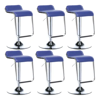 Contemporary Metal Adjustable Swivel Bar Stools for Dining Room Image - 38