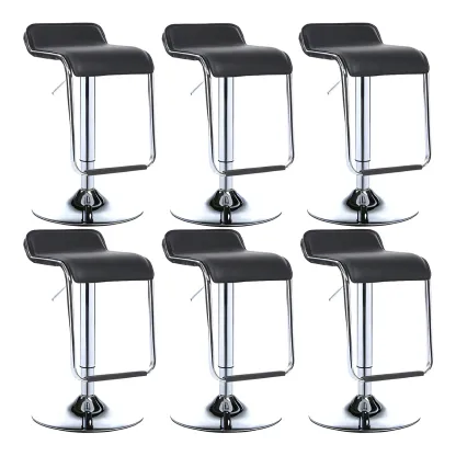 Contemporary Metal Adjustable Swivel Bar Stools for Dining Room Image - 39