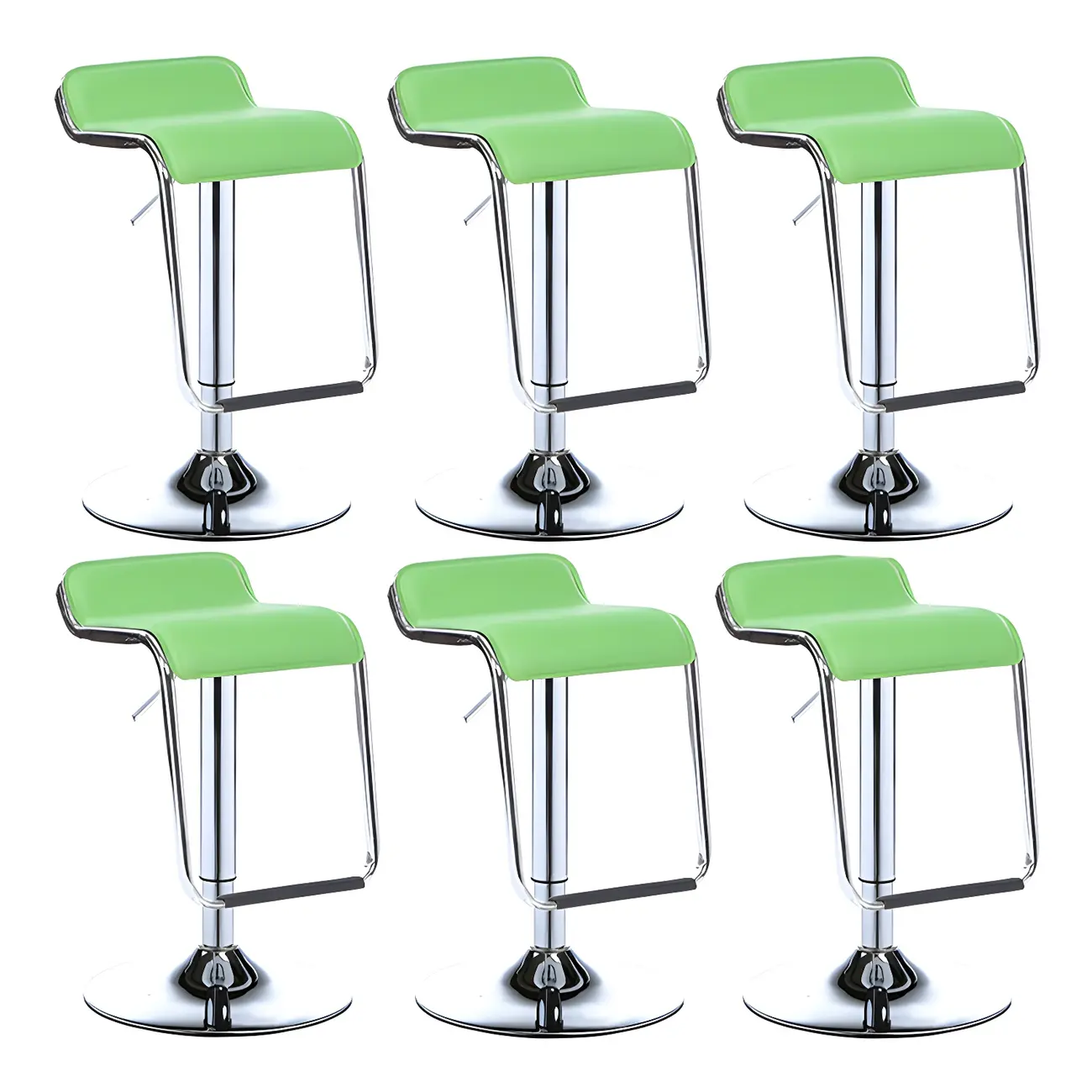Contemporary Metal Adjustable Swivel Bar Stools for Dining Room Image - 41 | homeyfad