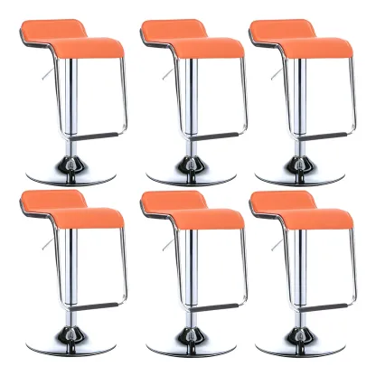 Contemporary Metal Adjustable Swivel Bar Stools for Dining Room Image - 43