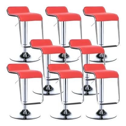 Contemporary Metal Adjustable Swivel Bar Stools for Dining Room Image - 48