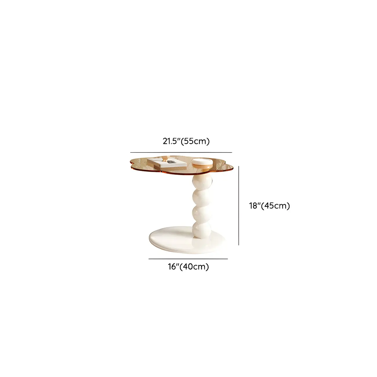 Modern White Round Wood Coffee Table with Drawer #size | homeyfad