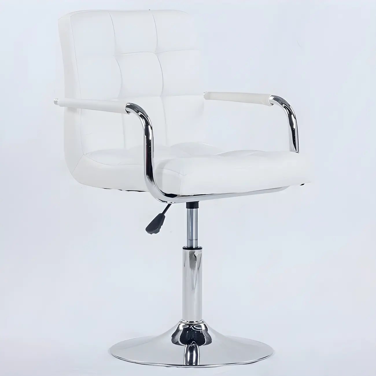 Faux Leather Adjustable Swivel Bar Stools with Backs Image - 18 | homeyfad