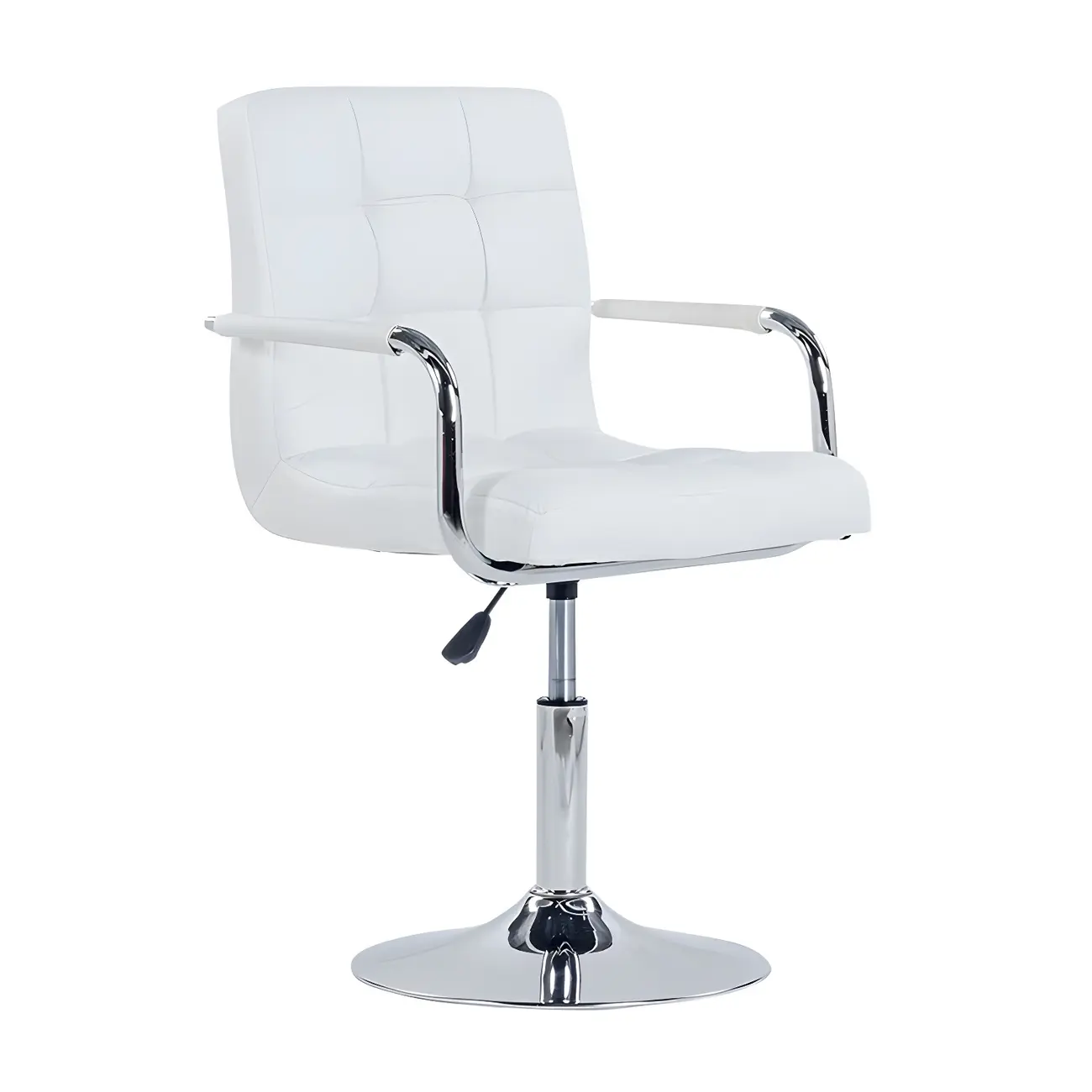 Faux Leather Adjustable Swivel Bar Stools with Backs Image - 23 | homeyfad