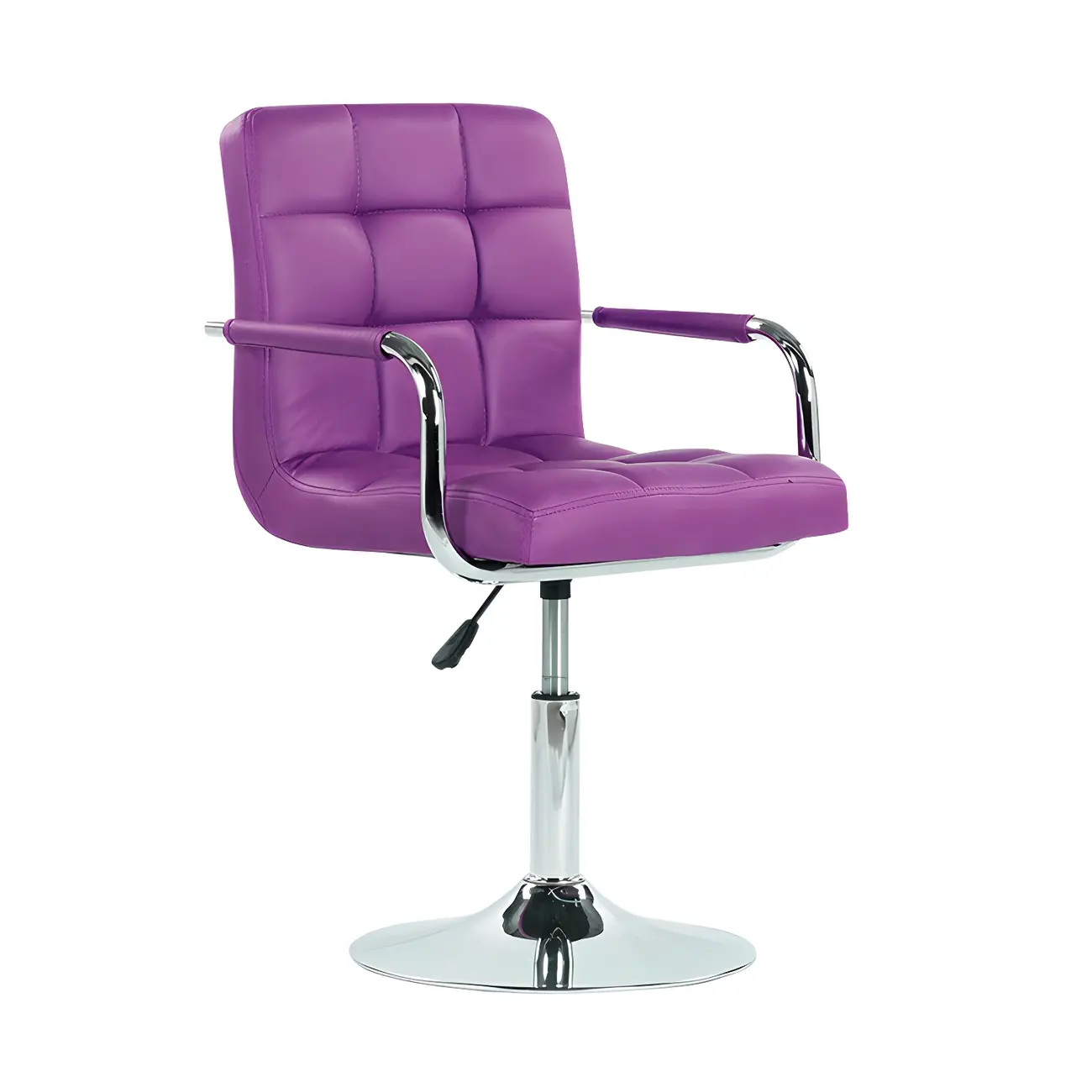 Faux Leather Adjustable Swivel Bar Stools with Backs Image - 24 | homeyfad