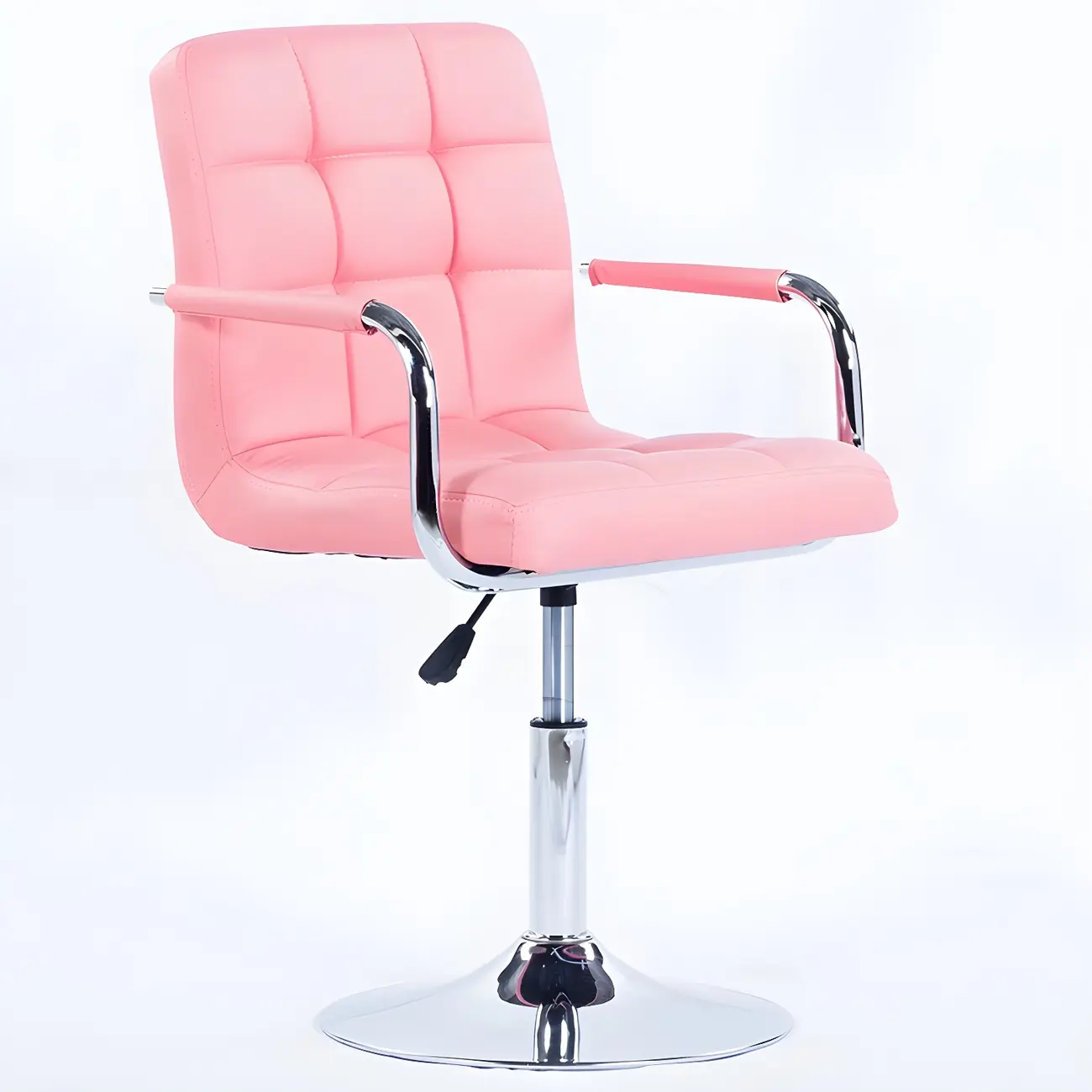 Faux Leather Adjustable Swivel Bar Stools with Backs Image - 28 | homeyfad