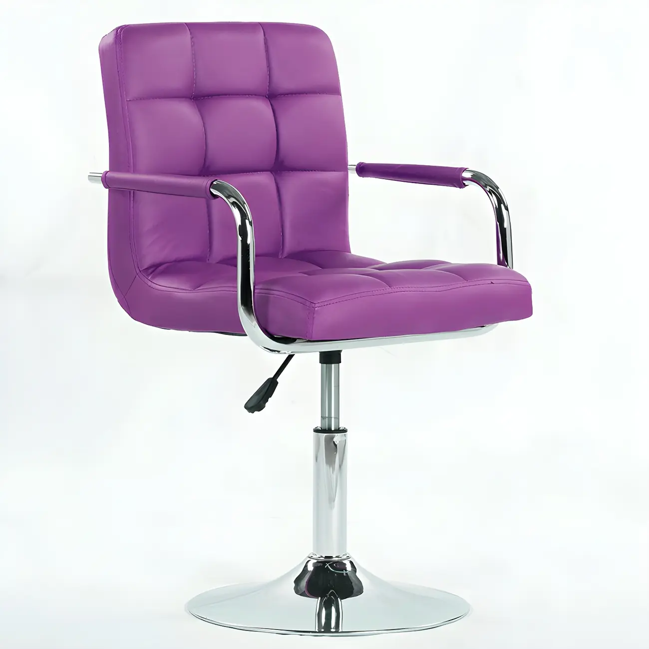 Faux Leather Adjustable Swivel Bar Stools with Backs Image - 44 | homeyfad