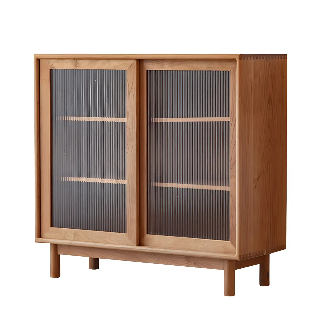 Durable Natural Wooden Bachelor Chest with Shelves for Home Image - 3 | homeyfad