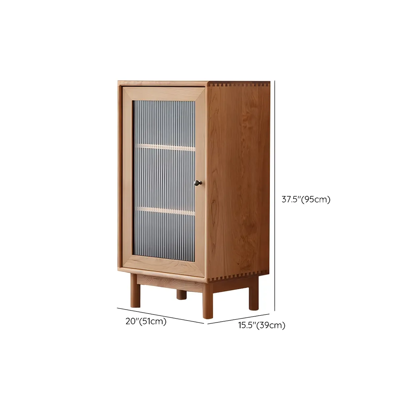 Durable Natural Wooden Bachelor Chest with Shelves for Home #size