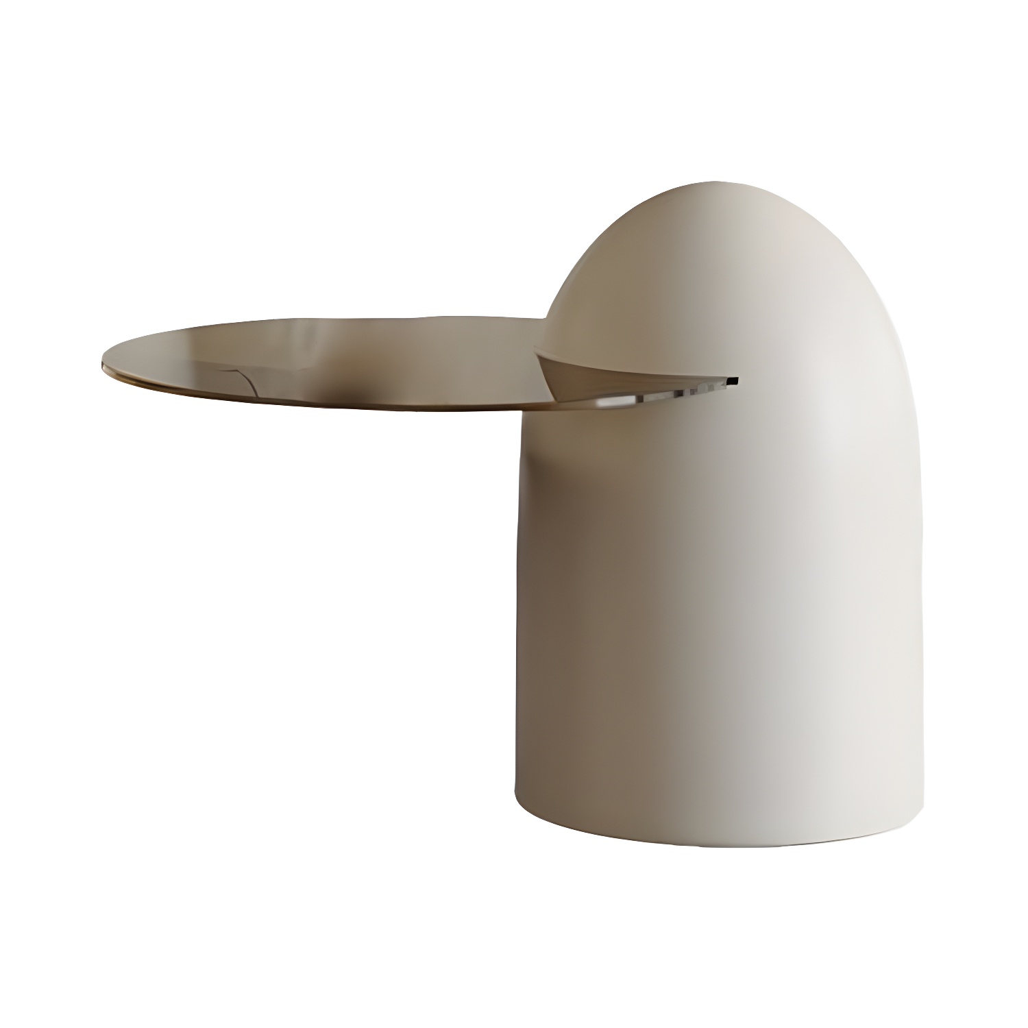 Brown Round Metal Base Wooden Coffee Table | homeyfad