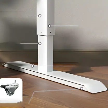 Traditional Metal-Wood Adjustable Standing Desk for Home Office Image - 13