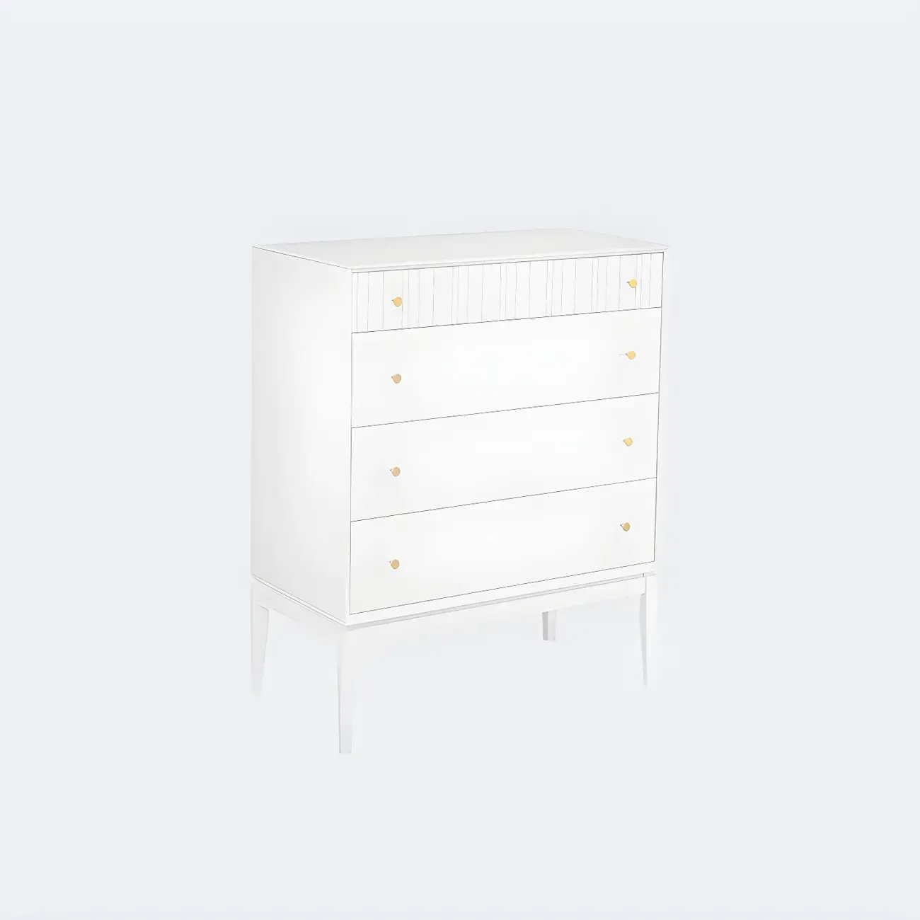 Classic Black Wooden Bachelor Chest with Drawers for Bedroom Image - 5