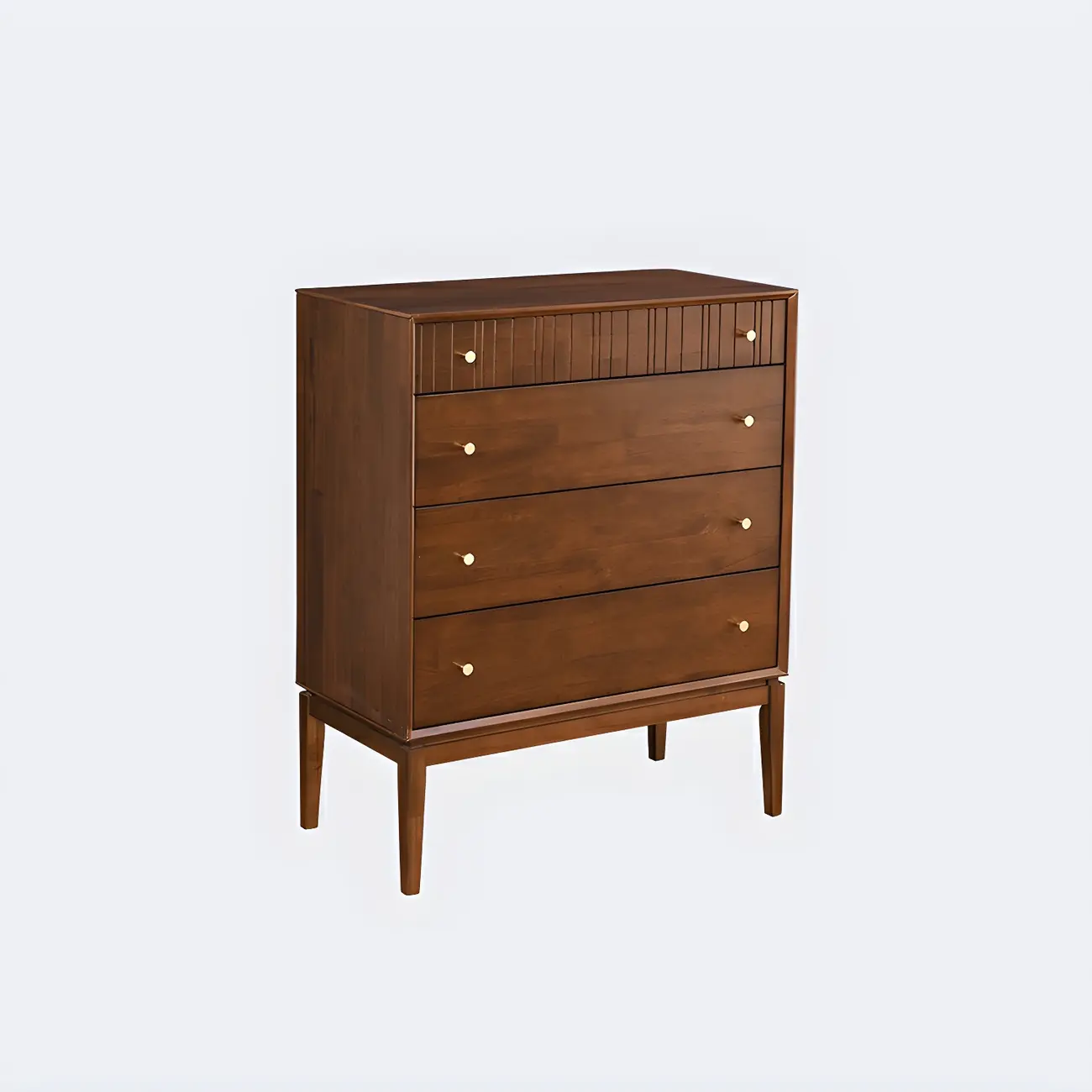 Classic Black Wooden Bachelor Chest with Drawers for Bedroom Image - 7 | homeyfad