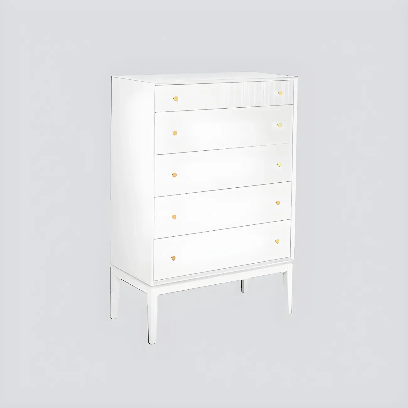 Classic Black Wooden Bachelor Chest with Drawers for Bedroom Image - 11