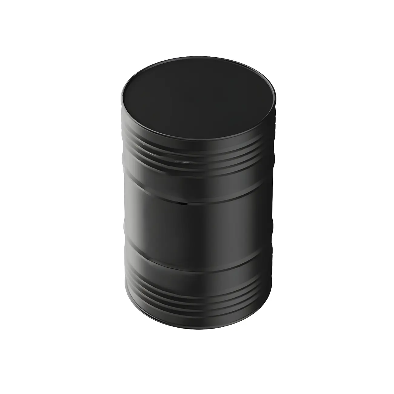 Industrial Black Metal Drum Bar Tables Image - 2 | homeyfad