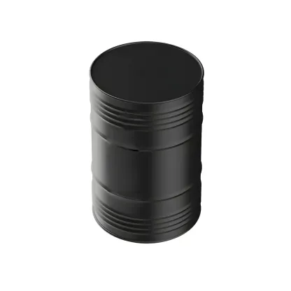 Industrial Black Metal Drum Bar Tables Image - 2