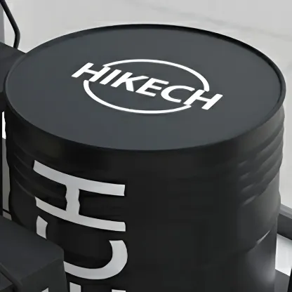 Industrial Black Metal Drum Bar Tables Image - 5