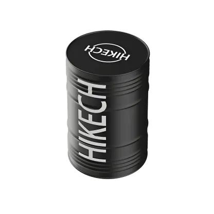 Industrial Black Metal Drum Bar Tables Image - 6