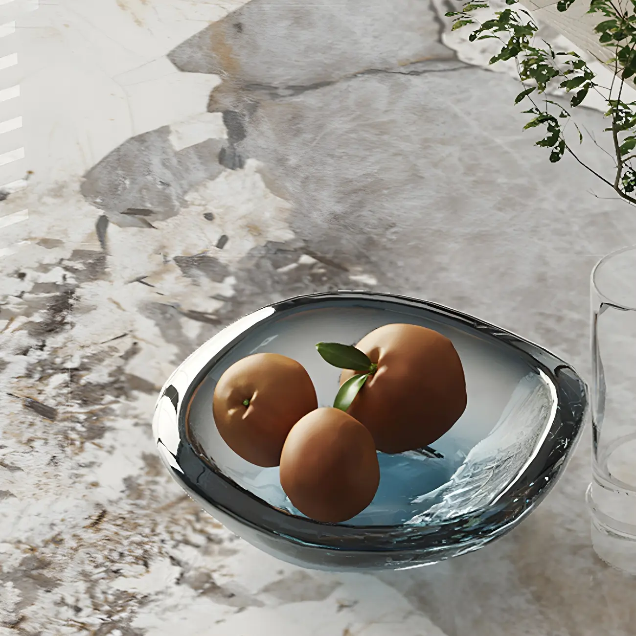 Modern Marble Top Wood Storage Bar Tables for Kitchen Image - 13 | homeyfad