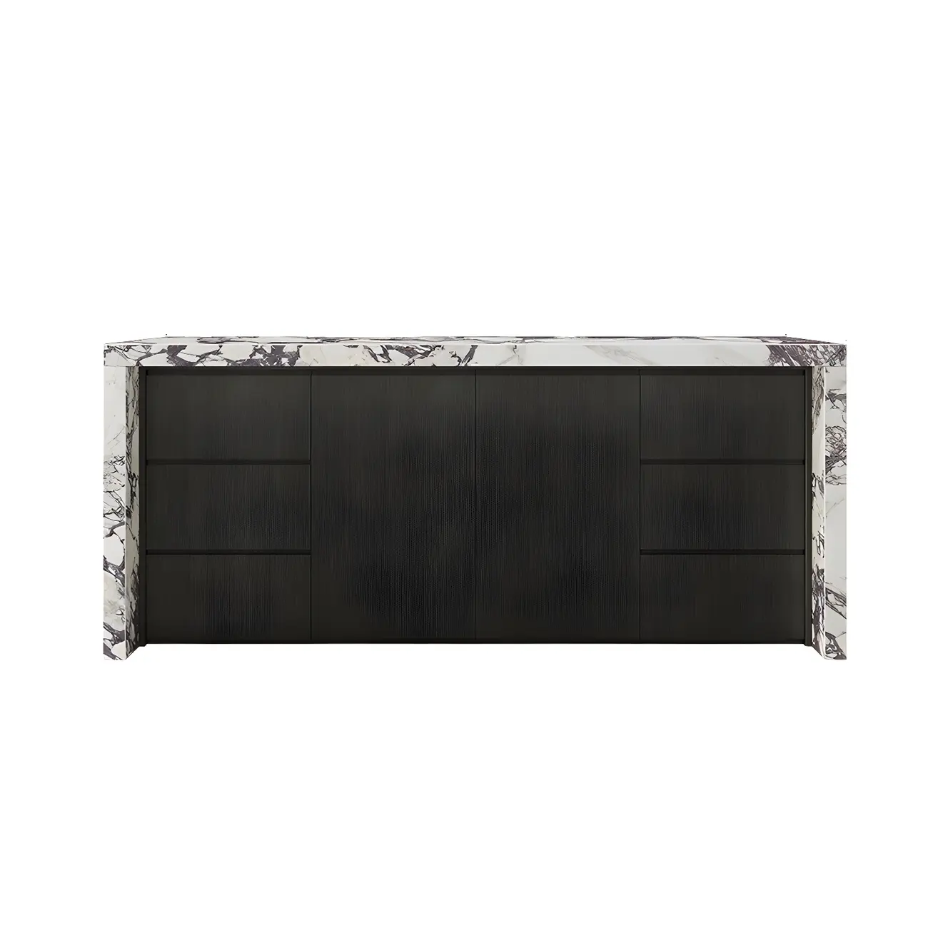 Modern Marble Top Wood Storage Bar Tables for Kitchen Image - 15 | homeyfad