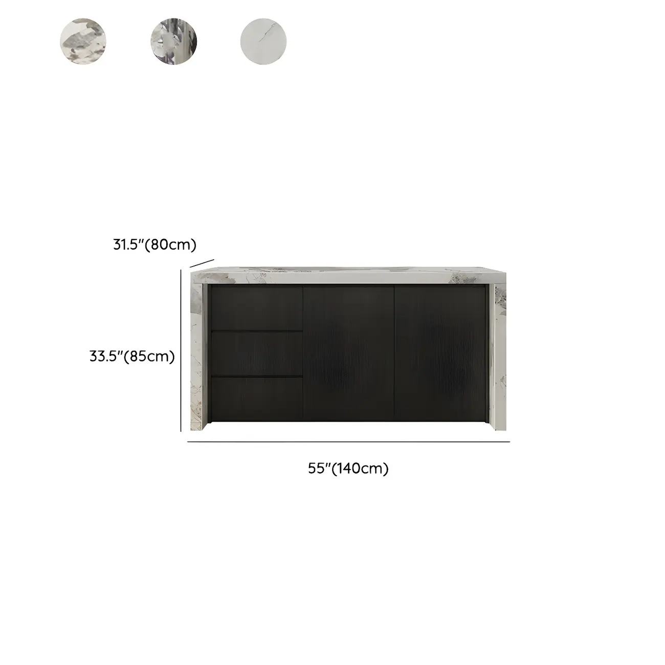 Modern Marble Top Wood Storage Bar Tables for Kitchen #size | homeyfad