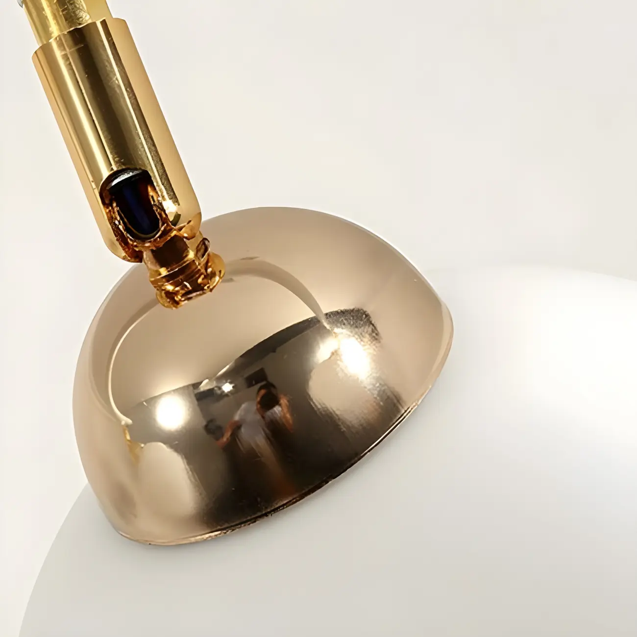 Modern LED Glass Globe Semi-Flush Ceiling Light for Bedroom Image - 8 | homeyfad