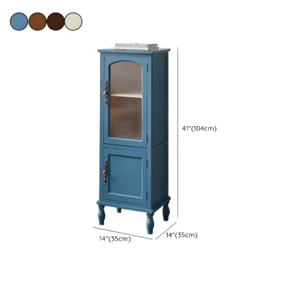 Wooden Antique Narrow Display Cabinet for Home Decor #size