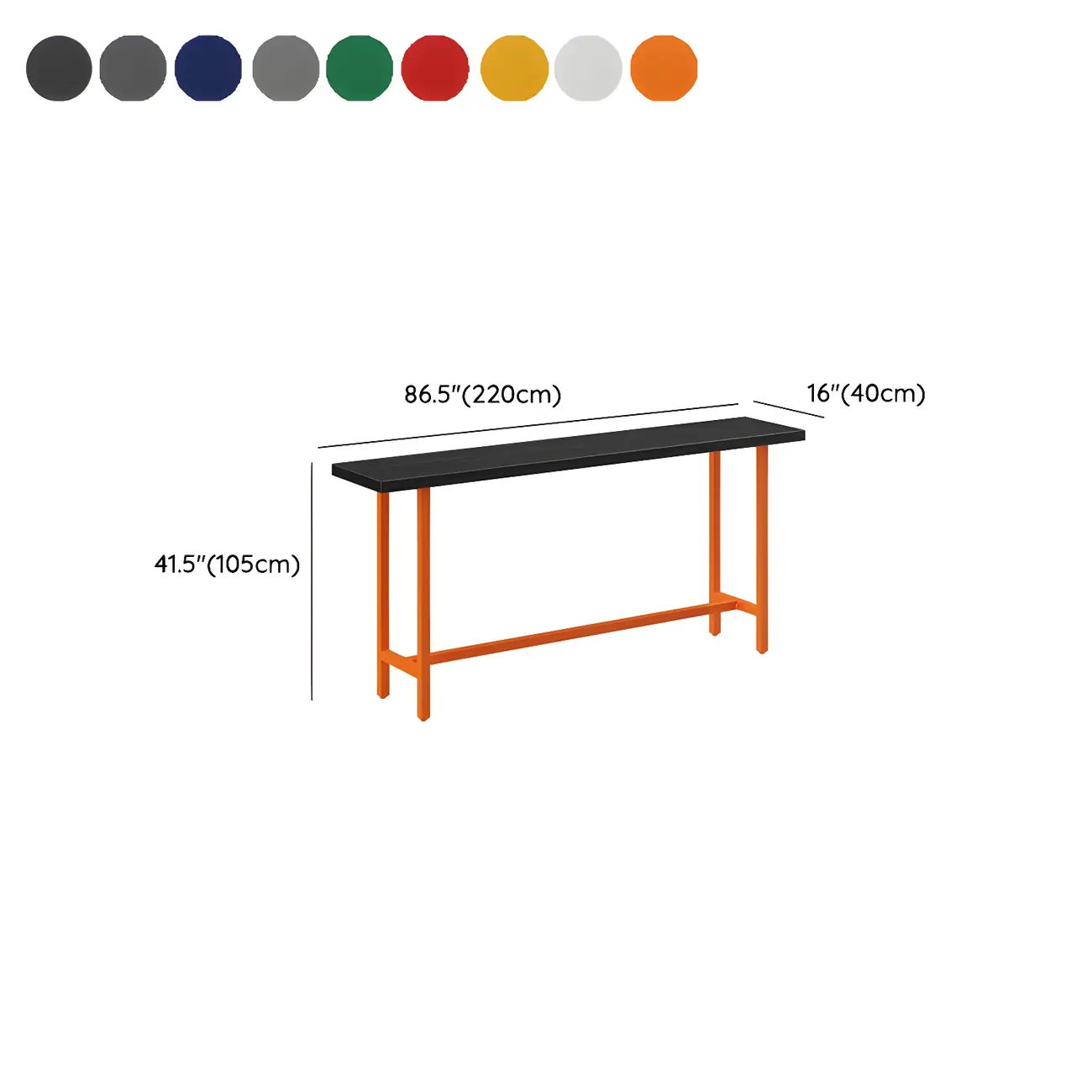 Industrial Black Wood Top Metal Trestle Base Bar Table #size | homeyfad