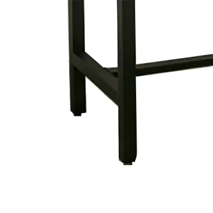Pine Wood Industrial Trestle Base Bar Table for Kitchen Image - 9