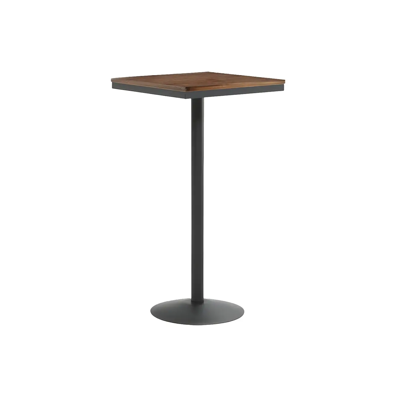 Adjustable Industrial Rustic Wood Bar Table for Home Pub Image - 2 | homeyfad