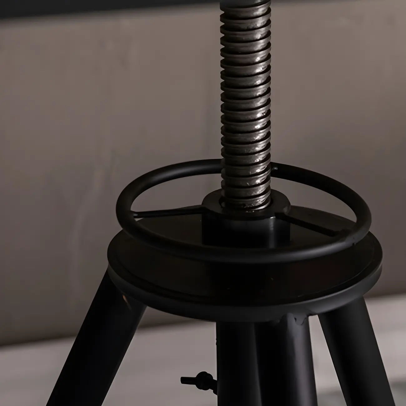 Adjustable Industrial Rustic Wood Bar Table for Home Pub Image - 13 | homeyfad